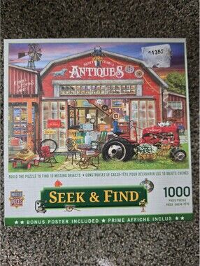 MasterPieces Seek & Find Antiques for Sale 1000 Pc Puzzle